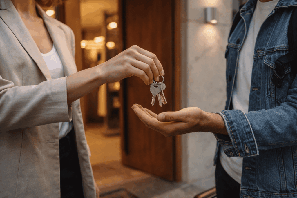 Remise des cles conciergerie sans carte G - activite autorisee