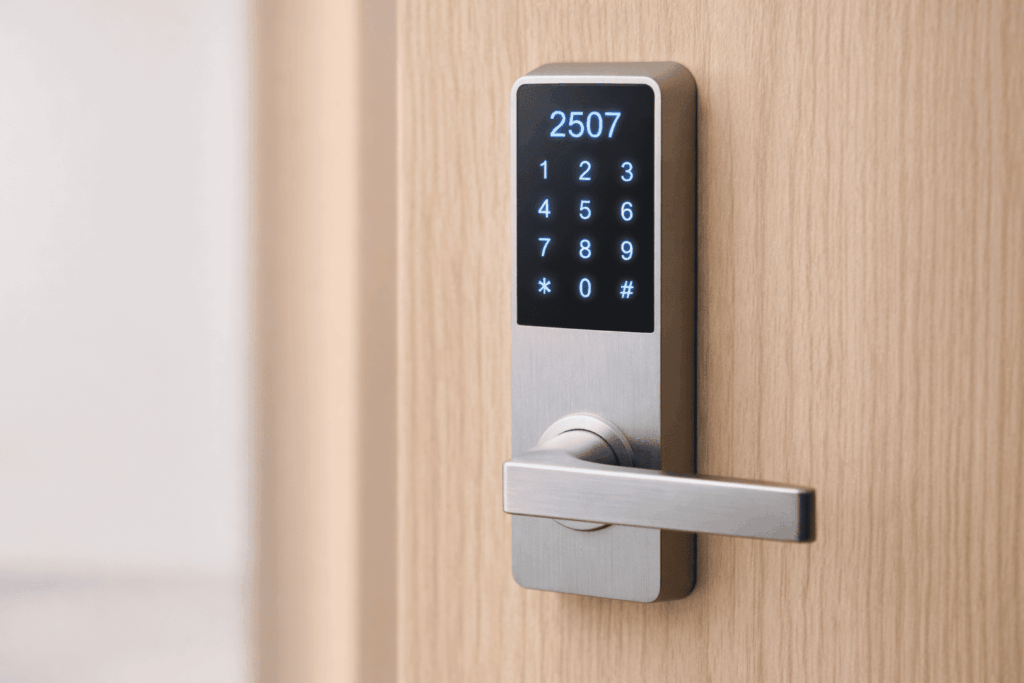 Serrure connectée avec accès sans clé pour check-in automatisé Airbnb