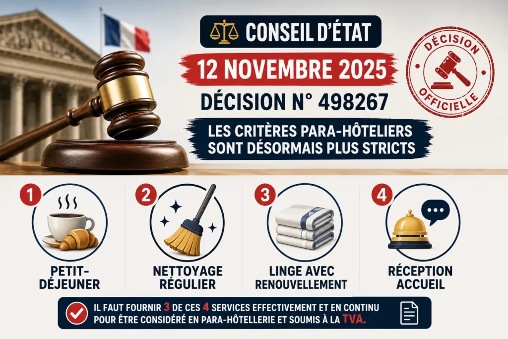 Critères para-hôteliers et TVA