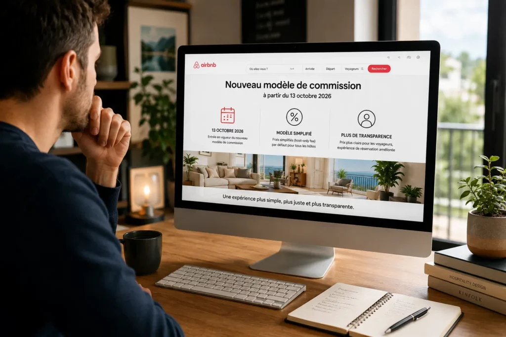 Annonce Airbnb du 13 octobre 2026 sur le nouveau modèle de commission host-only fee